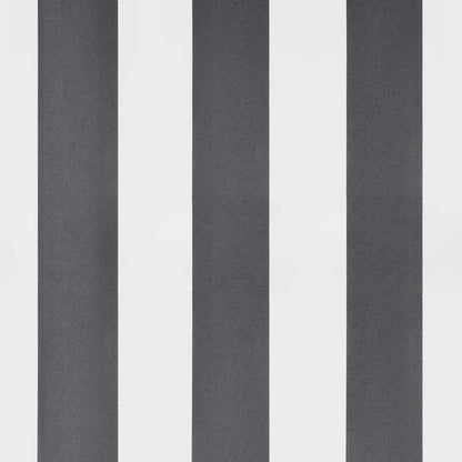 Uttrekkbar markise antrasitt og hvit 3,5x2,5 m stoff aluminium