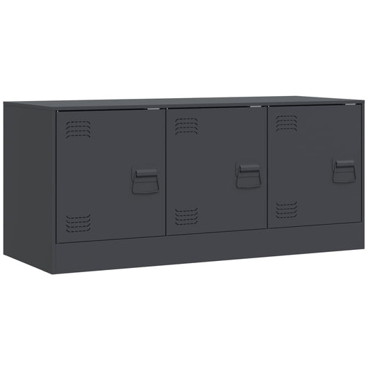 TV-benk antrasitt 99x39x44 cm stål
