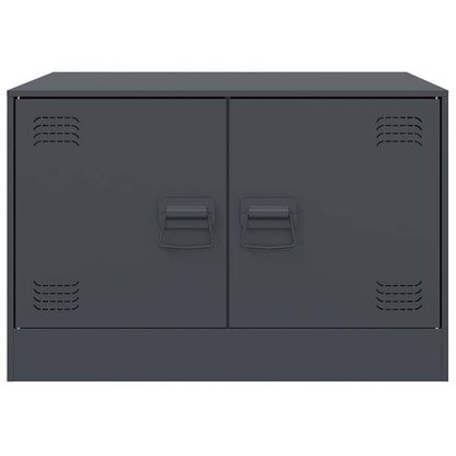 Salongbord antrasitt 67x50x44 cm stål