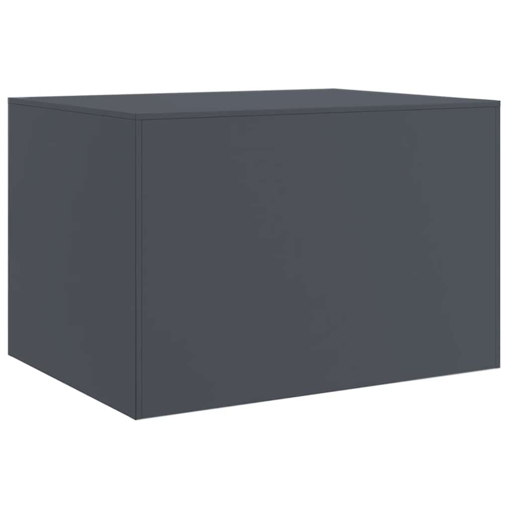 Salongbord antrasitt 67x50x44 cm stål