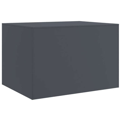 Salongbord antrasitt 67x50x44 cm stål
