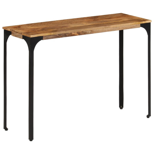 Konsollbord brun 110x35x76 cm heltre mango og jern