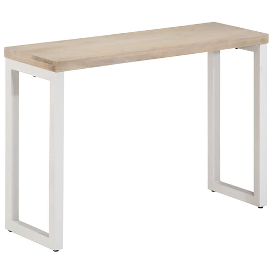 Konsollbord brun 110x35x76 cm heltre mango og jern