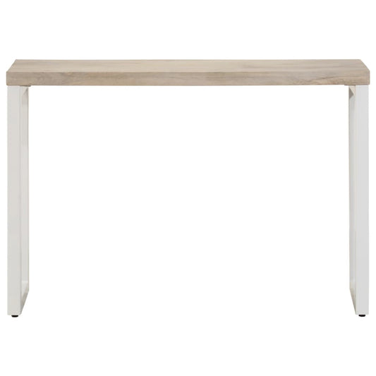 Konsollbord brun 110x35x76 cm heltre mango og jern