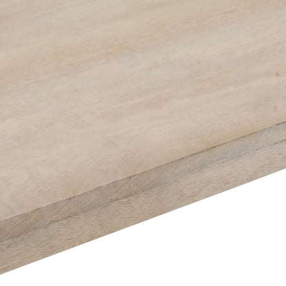 Konsollbord brun 110x35x76 cm heltre mango og jern