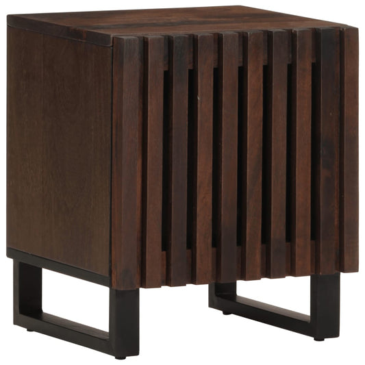 Nattbord 2 stk 40x34x46 cm heltre mango