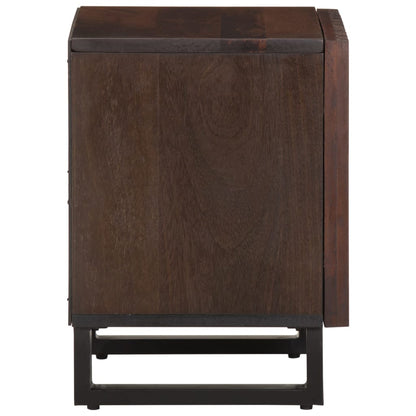 Nattbord 2 stk 40x34x46 cm heltre mango
