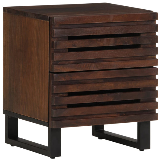 Nattbord 2 stk 40x34x46 cm heltre mango