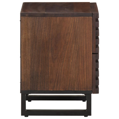 Nattbord 2 stk 40x34x46 cm heltre mango