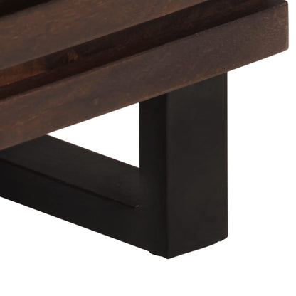 Nattbord 2 stk 40x34x46 cm heltre mango
