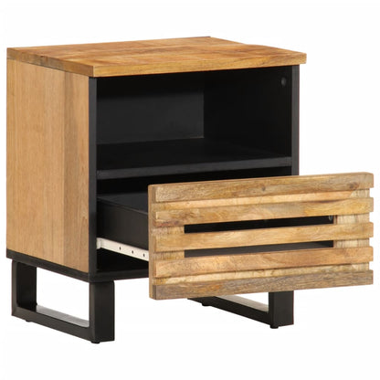 Nattbord 2 stk 40x34x46 cm grovt heltre mangotre