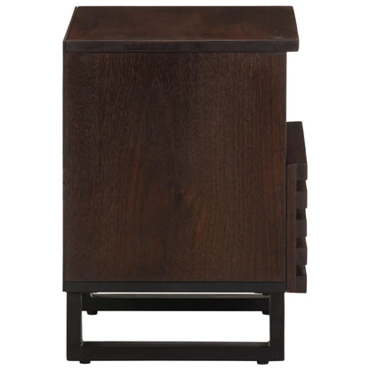 Nattbord 2 stk 40x34x46 cm heltre mango