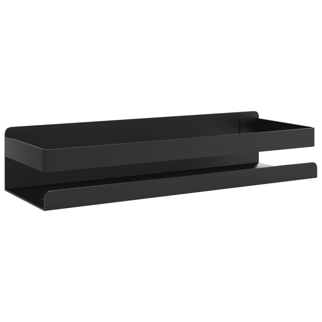 Dusjhylle matt svart 30x10x6 cm børstet 304 rustfritt stål