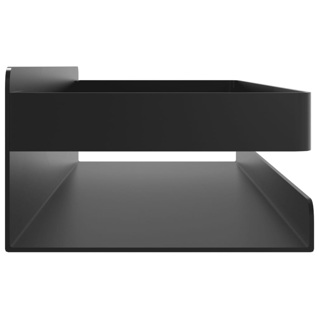 Dusjhylle matt svart 30x10x6 cm børstet 304 rustfritt stål
