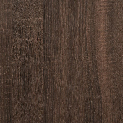 Veggskap brun eik 99x18x16,5 cm konstruert tre