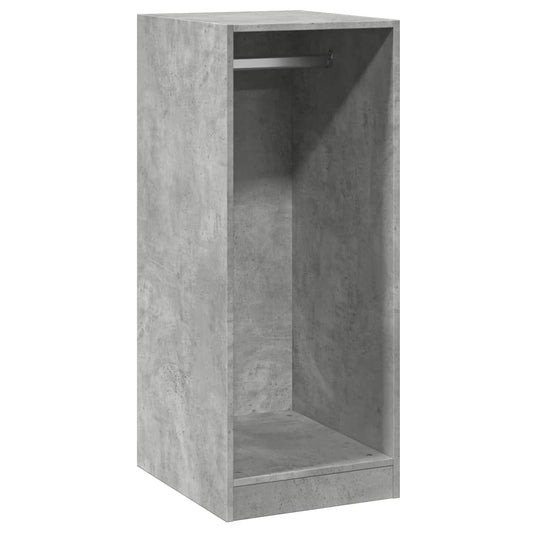 Garderobe betonggrå 48x41x102 cm konstruert tre