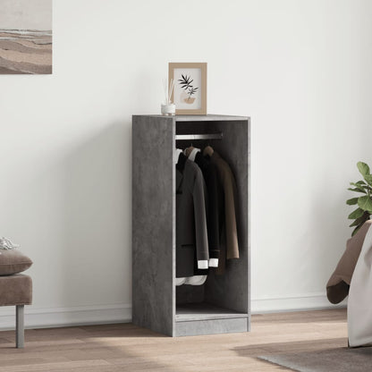 Garderobe betonggrå 48x41x102 cm konstruert tre