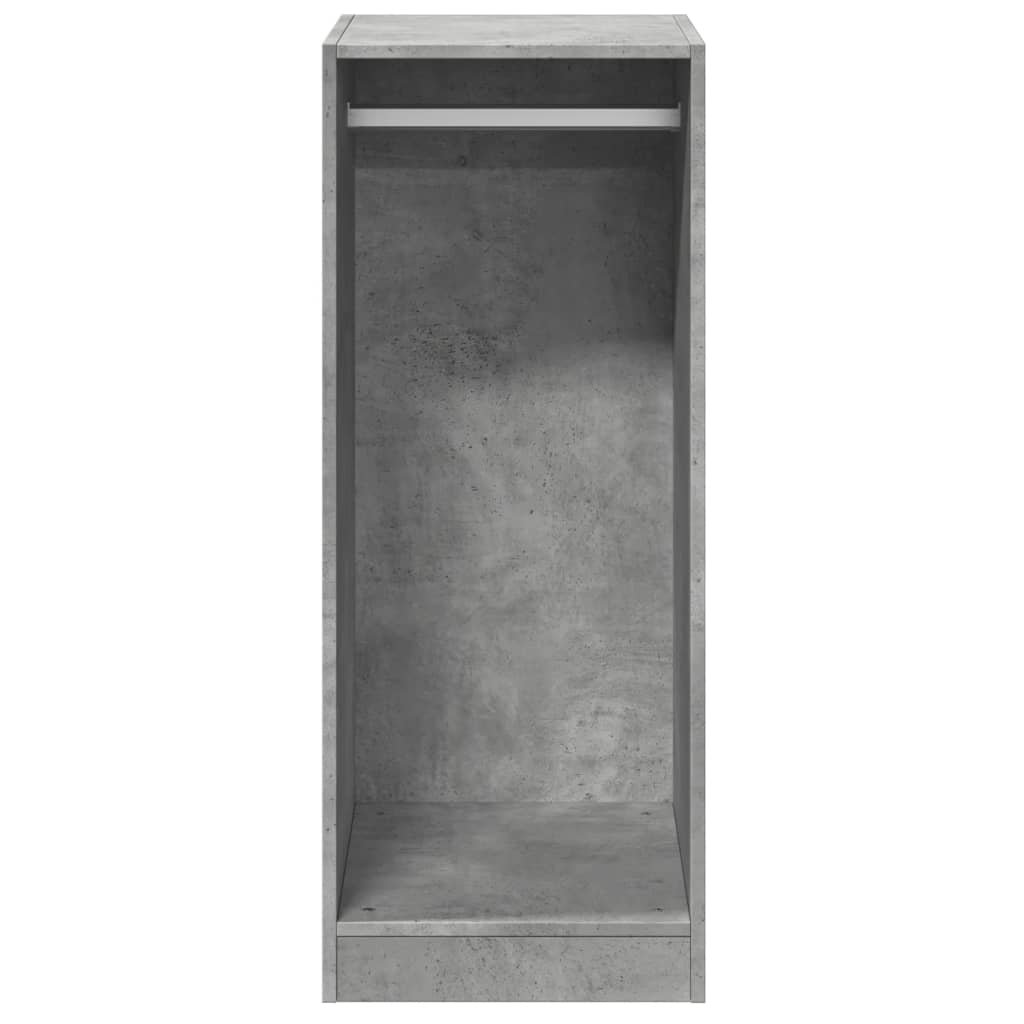 Garderobe betonggrå 48x41x102 cm konstruert tre