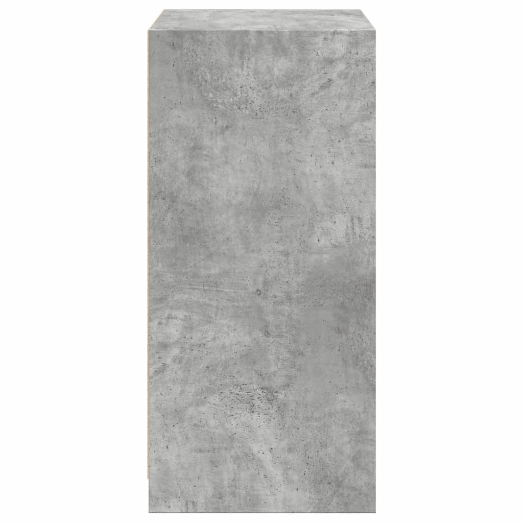 Garderobe betonggrå 48x41x102 cm konstruert tre