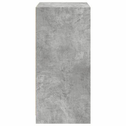 Garderobe betonggrå 48x41x102 cm konstruert tre