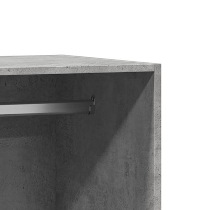 Garderobe betonggrå 48x41x102 cm konstruert tre