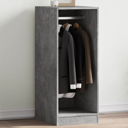 Garderobe betonggrå 48x41x102 cm konstruert tre