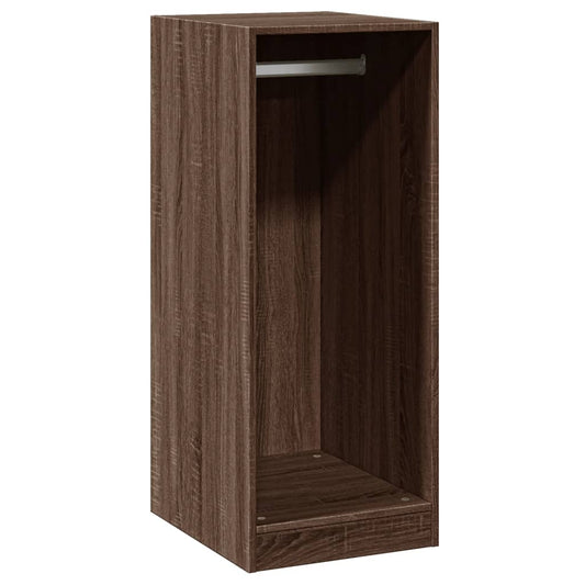Garderobe brun eik 48x41x102 cm konstruert tre