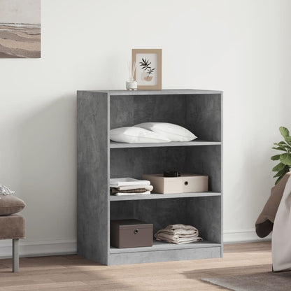 Garderobe betonggrå 77x48x102 cm konstruert tre