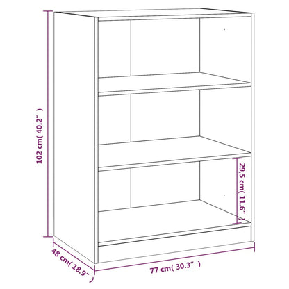 Garderobe betonggrå 77x48x102 cm konstruert tre