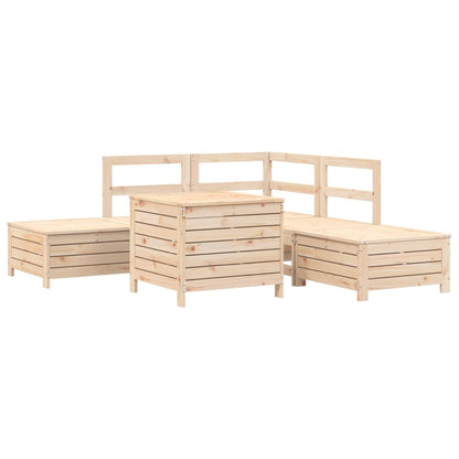 Hagesofasett 6 deler heltre furu