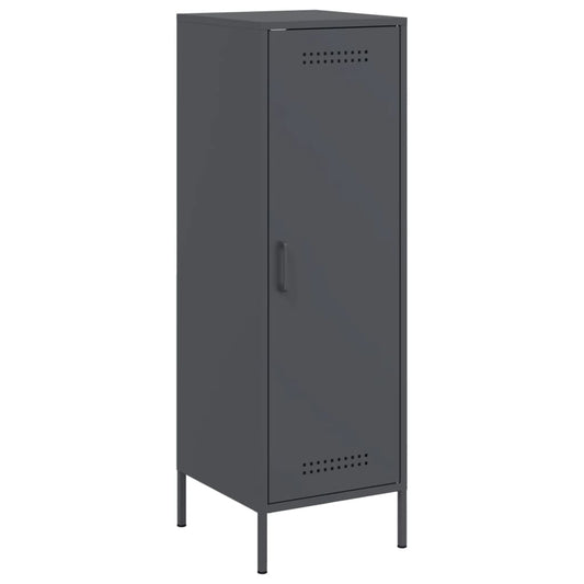 Highboard antrasitt 36x39x113 cm stål