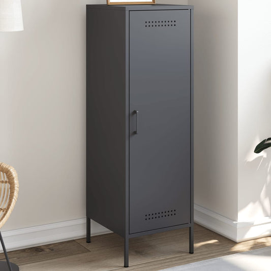 Highboard antrasitt 36x39x113 cm stål