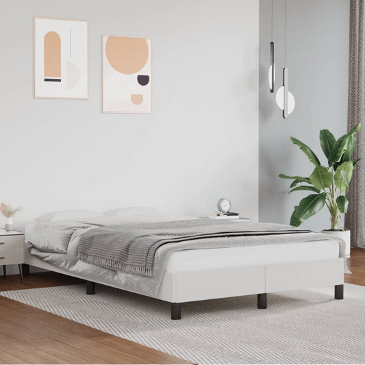 Sengeramme hvit 120x190 cm kunstlær