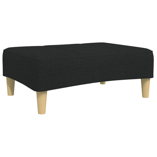 Fotskammel svart 77x55x31 cm stoff