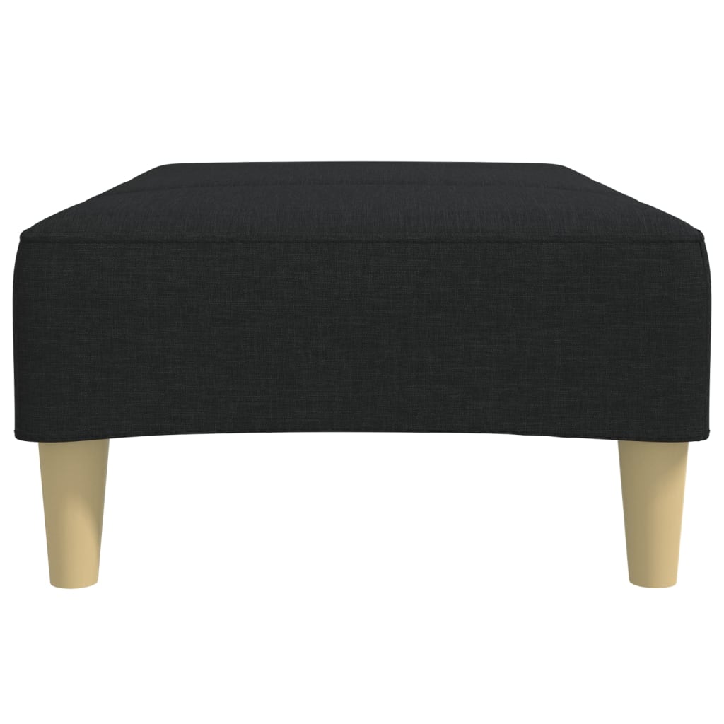 Fotskammel svart 77x55x31 cm stoff