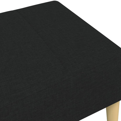 Fotskammel svart 77x55x31 cm stoff