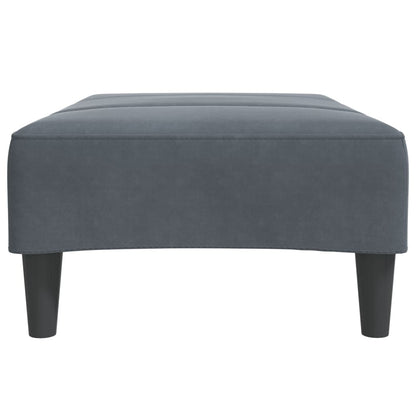 Fotskammel svart 77x55x31 cm fløyel