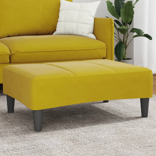 Fotskammel svart 77x55x31 cm fløyel