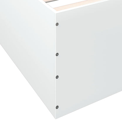 Sengeramme hvit 135x190 cm konstruert tre