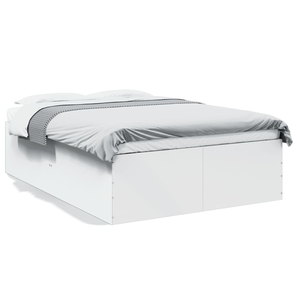 Sengeramme hvit 120x190 cm konstruert tre