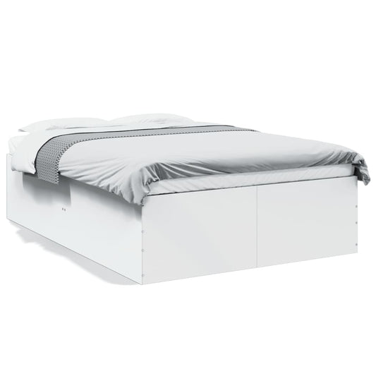Sengeramme hvit 120x190 cm konstruert tre