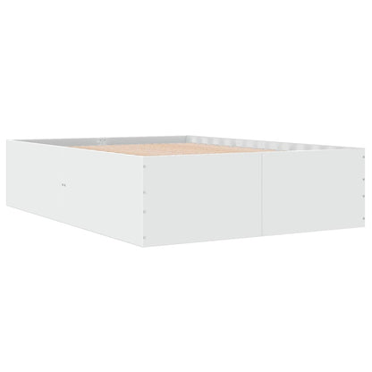 Sengeramme hvit 120x190 cm konstruert tre