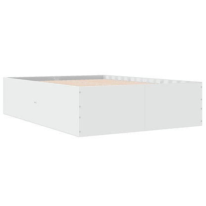 Sengeramme hvit 120x190 cm konstruert tre