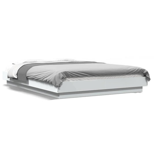 Sengeramme hvit 120x200 cm konstruert tre