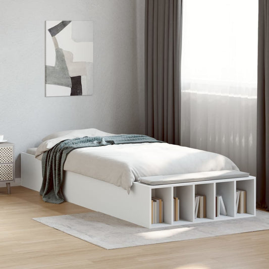 Sengeramme hvit 100x200 cm konstruert tre