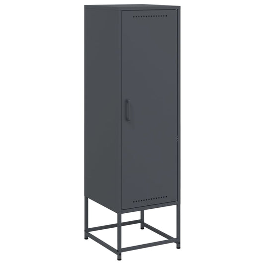 Highboard antrasitt 36x39x123 cm stål