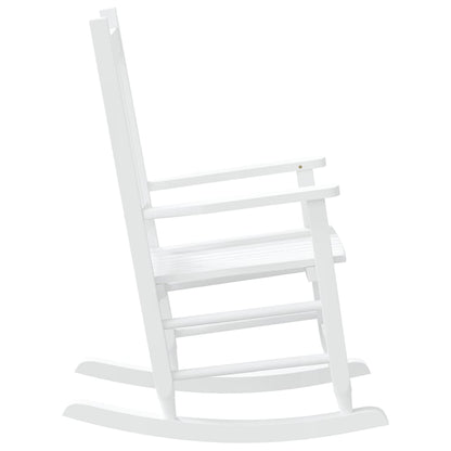 Gyngestoler for barn 2 stk hvit heltre poppeltre