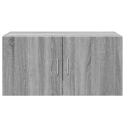 Veggskap grå sonoma 80x42,5x40 cm konstruert tre