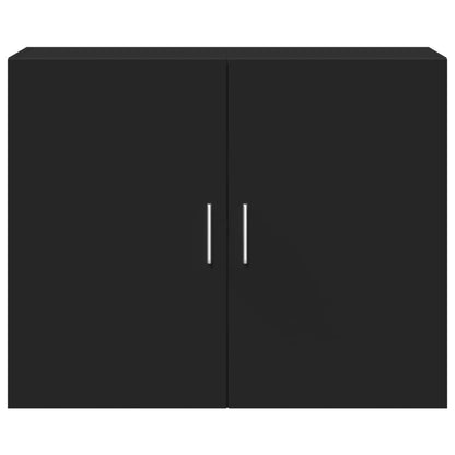 Veggskap svart 80x42,5x64 cm konstruert tre