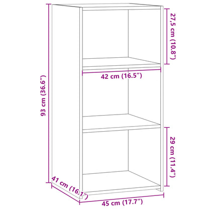 Skjenk sonoma eik 45x41x93 cm konstruert tre